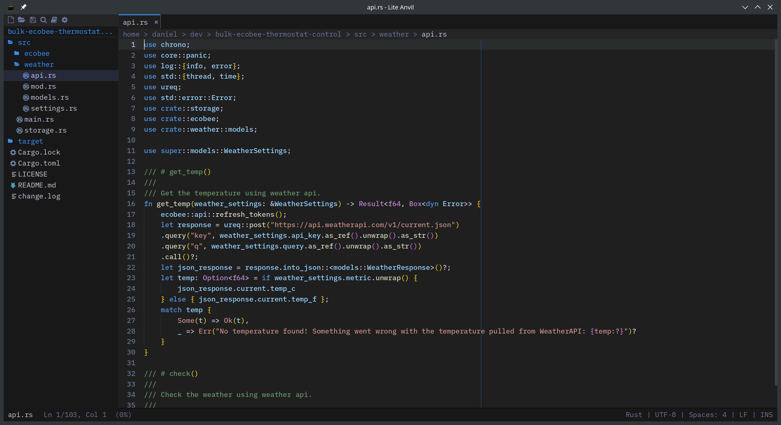 Lite Anvil screenshot